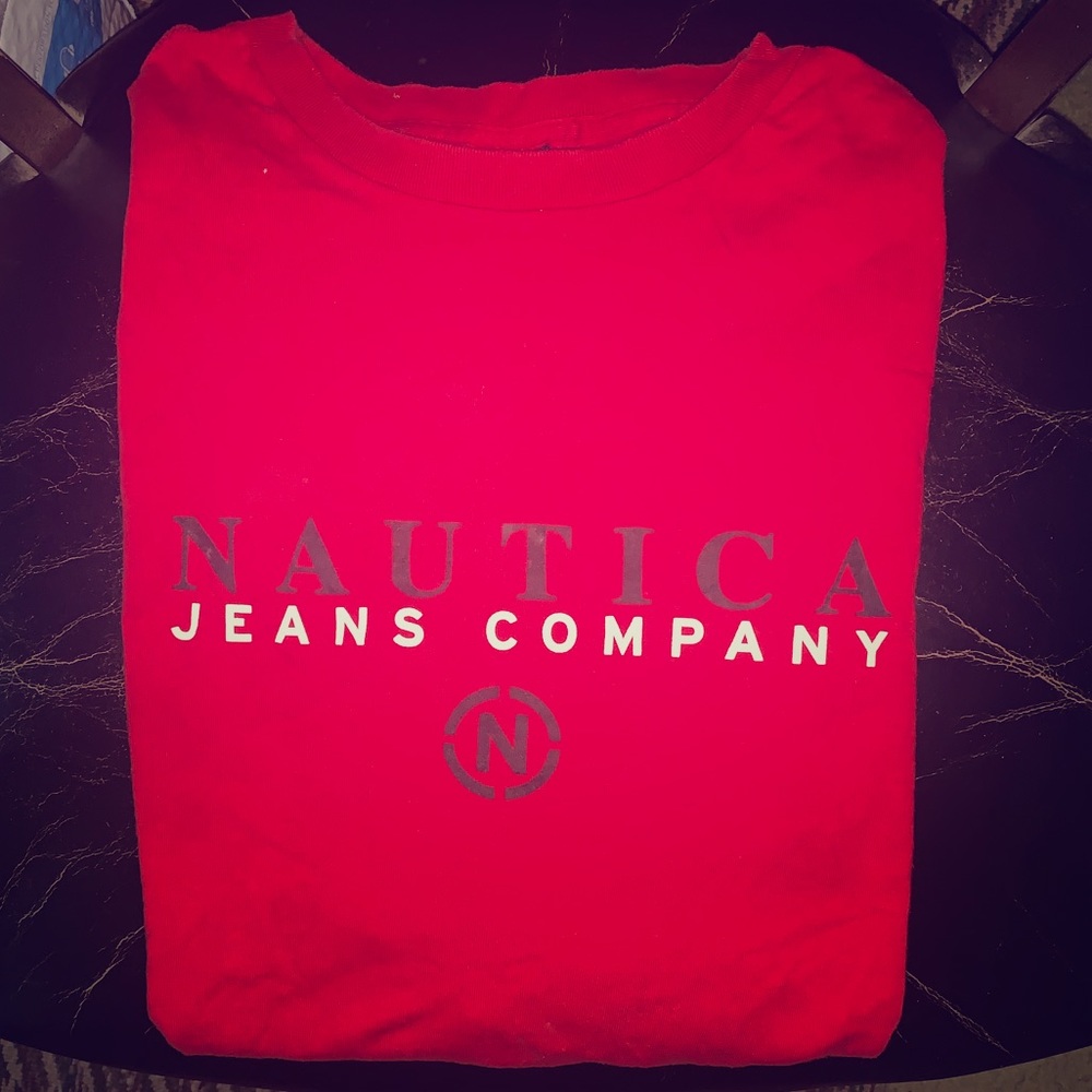 Nautica Jeans Company T-Shirt(Red)